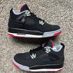 Nike Air Jordan 4 Bred  Size 4 Youth (Size 5.5 Women's)
